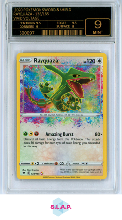 RAYQUAZA 138/185 VIVID VOLTAGE 2020 POKEMON SWORD & SHIELD MINT 9 - Image 1