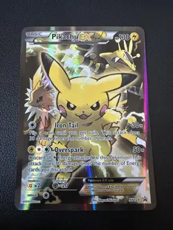 Pokemon TCG: Pikachu EX XY124 2006 Black Star Promo Red & Blue Collection - Image 3
