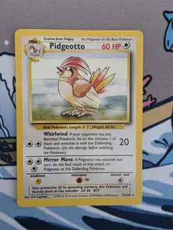 Pokemon Pidgeotto 22/102 WotC Base Set Unlimited Rare - Image 1