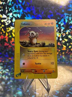 2002 Pokemon Aquapolis Cubone Reverse Holo 72/147 LP E-Reader Nintendo - Image 2