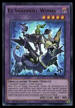 Yugioh El Shaddoll Winda MP15-EN093 Ultra Rare 1st Edition NM - Image 1