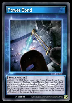 Yugioh Power Bond SGX2-ENS08 Common 1st Edition NM - Image 1
