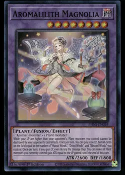 Yugioh Aromalilith Magnolia PHNI-EN039 Super Rare 1st Edition NM - Image 1