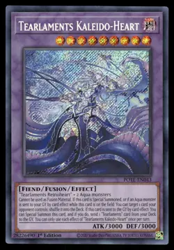 Yugioh Tearlaments Kaleido-Heart POTE-EN043 Secret Rare 1st Edition NM - Image 1