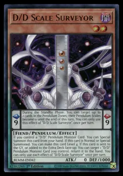 Yugioh D/D Scale Surveyor BLMM-EN042 Ultra Rare 1st Edition NM - Image 1