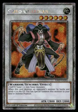 Yugioh Goyo Guardian RA03-EN202 Platinum Secret Rare 1st Edition NM - Image 1