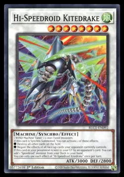 Yugioh Hi-Speedroid Kitedrake BLC1-EN092 Common 1st Edition NM - Image 1