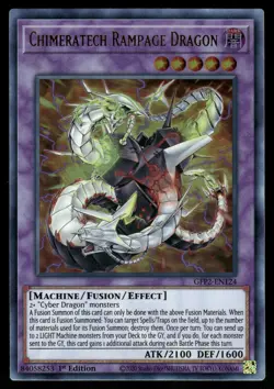 Yugioh Chimeratech Rampage Dragon GFP2-EN124 Ultra Rare 1st Edition NM - Image 1