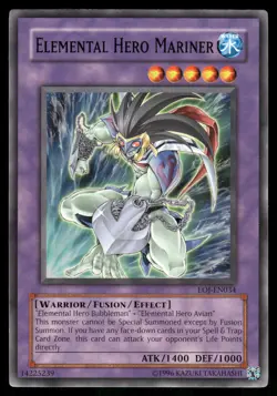 Yugioh Elemental Hero Mariner EOJ-EN034 Common Unlimited NM - Image 1