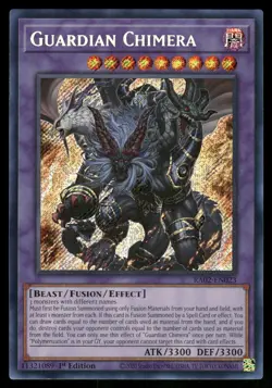 Yugioh Guardian Chimera RA02-EN023 Secret Rare 1st Edition NM - Image 1