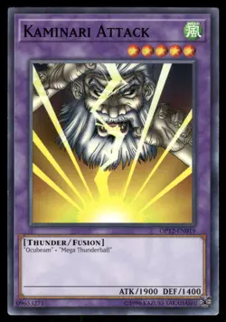Yugioh Kaminari Attack OP12-EN019 Common Unlimited NM - Image 1