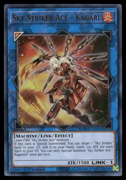 Yugioh Sky Striker Ace - Kagari MAMA-EN005 Ultra Rare 1st Edition NM - Image 1