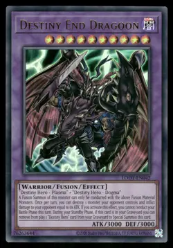 Yugioh Destiny End Dragoon LODT-EN042 Ultra Rare Unlimited NM - Image 1