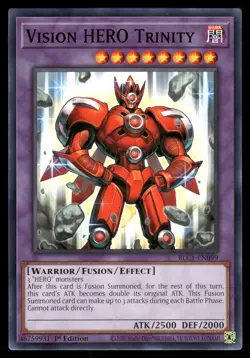 Yugioh Vision HERO Trinity BLC1-EN099 Common 1st Edition NM - Image 1