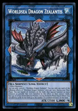 Yugioh Worldsea Dragon Zealantis MP23-EN193 Prismatic Secret Rare 1st Edition NM - Image 1