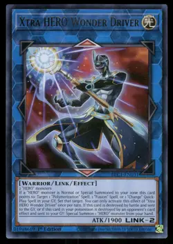 Yugioh Xtra HERO Wonder Driver BLC1-EN031 Ultra Rare 1st Edition NM - Image 1