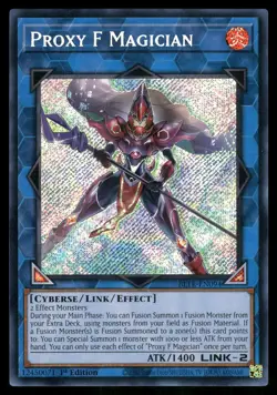 Yugioh F Magician BLTR-EN094 Secret Rare 1st Edition NM - Image 1