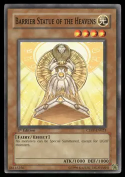 Yugioh Barrier Statue of the Heavens CDIP-EN023 Common 1st Edition NM - Image 1