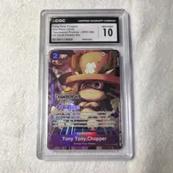 Bandai One Piece CCG Tony Tony Chopper OP07-066 Foil Promo Tournament CGC 10 - Image 1