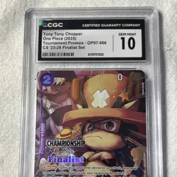 Bandai One Piece CCG Tony Tony Chopper OP07-066 Foil Promo Tournament CGC 10 - Image 5