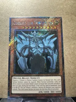 Obelisk The Tormentor RA04-EN116 Platinum Secret Rare Yugioh 1st Edition Mint - Image 1