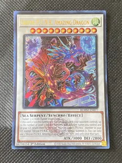 YuGiOh! - Ukiyoe-P.U.N.K. Amazing Dragon BLMM-EN077 Ultra Rare 1st Edition NM - Image 1