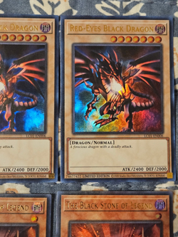Red-Eyes Black Dragon x3 LC01 + The Black Stone of Legend x3 LDK2 Yugioh - Image 4