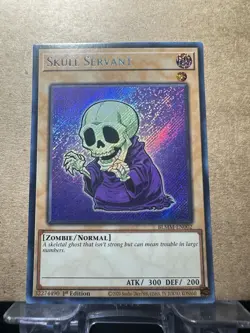 Yugioh Skull Servant (Chibi Art) BLMM-EN002 Secret Rare 1st Ed Near Mint - Image 1