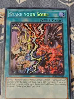 Stake Your Soul! - Prismatic Secret Rare - MP24-EN142 1st Edition Yugioh - Image 2