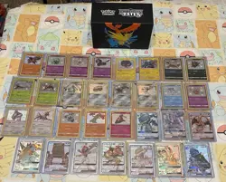Pokemon TCG Hidden Fates Card Lot of 31 NM W/ Empty ETB Box - Image 1