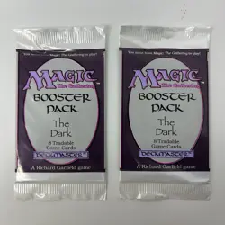 Magic: The Gathering MTG The Dark Booster Pack 8 Cards Lot of 2 English SEALED - Image 1