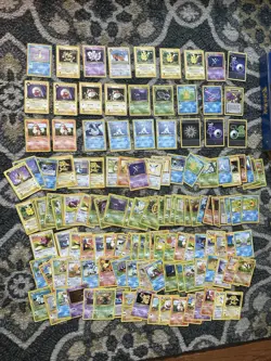 Vintage Pokemon Card Binder w/ Lot Of 397 Cards Holo, Promos, 1st edition, +more - Image 2