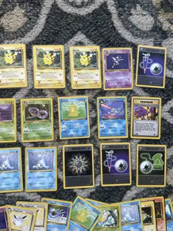 Vintage Pokemon Card Binder w/ Lot Of 397 Cards Holo, Promos, 1st edition, +more - Image 5
