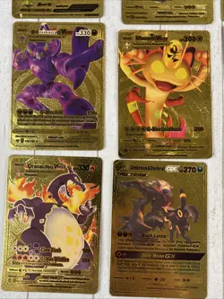 Lot of 22 Pokemon Gold Fan Art Collector's Cards Charizard, Pikachu & Others - Image 5