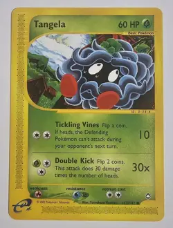 Pokemon Card Tangela 112/147 Common Aquapolis NM - Image 1