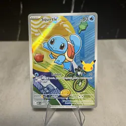 Pokemon TCG First Partner Illustration Squirtle Promo Full Art Holo 037 NM - Image 1