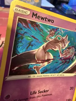 Pokemon Mewtwo 056/172 Cosmo Holo Promo *SWIRL* - Image 2