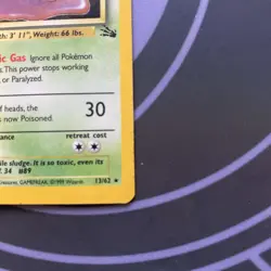 Pokemon TCG Muk Fossil 13/62 Holo 1999-2000 Wizards Base Set Copyright Holo Rare - Image 4