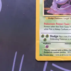 Pokemon TCG Muk Fossil 13/62 Holo 1999-2000 Wizards Base Set Copyright Holo Rare - Image 5