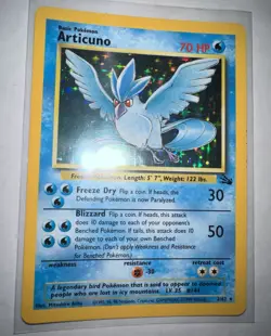 Pokemon TCG WOTC 1999 Fossil Set: Articuno 2/62 Holo Rare Card Great Shape - Image 2