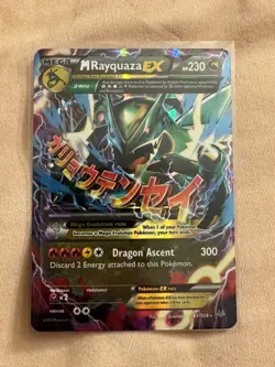 Pokemon M Rayquaza EX 61/108 Full Art Ultra Rare- XY Roaring Skies 2015 - LP - Image 1