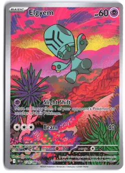Elgyem 120/086 Illustration Rare Black Bolt Pokemon - Image 1