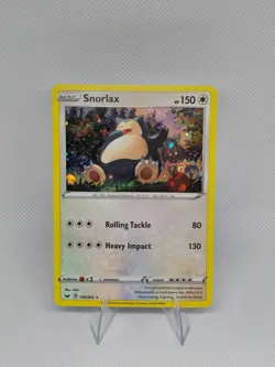Pokemon TCG Sword & Shield Cosmo Holo Snorlax #140/202 English LP - Image 1