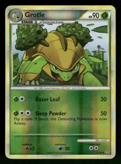 Pokemon Grotle Uncommon Unleashed 31/95 HP Reverse Holo - Image 1
