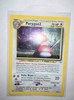 Pokemon TCG Porygon2 Neo Revelation Holo Rare Card 12/64 LP-NM - Image 2