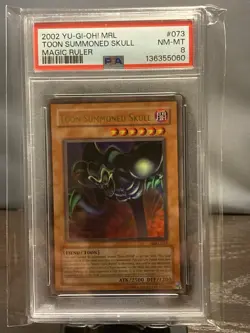 2002 YU-GI-OH! MRL-MAGIC RULER #073 TOON SUMMONED SKULL PSA 8 - Image 1