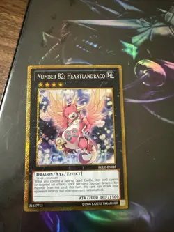 YUGIOH NUMBER 82: HEARTLANDRACO PGLD-EN025 GOLD SECRET - Image 1