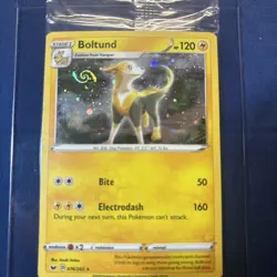 POKEMON - Boltund Knockout Collection 3 Card Sealed COSMOS HOLO Lot - SWIRL!!!! - Image 1