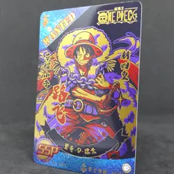 Monkey D Luffy NO3 SSP-01 One Piece Wanted Black Holo Foil - Image 3