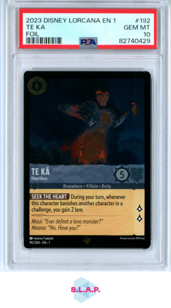 TE KA FOIL DISNEY LORCANA EN 1-THE FIRST CHAPTER 2023 192 PSA 10 - Image 1